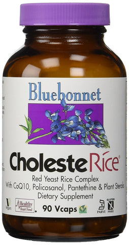Bluebonnet Choleste Rice Dietary Supplement-90 Vegetable Capsules