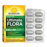 Renew Life Adult 50+ Ultimate Flora Probiotic 30 Billion Live Cultures 6 Strains-30 Vegetable Capsules