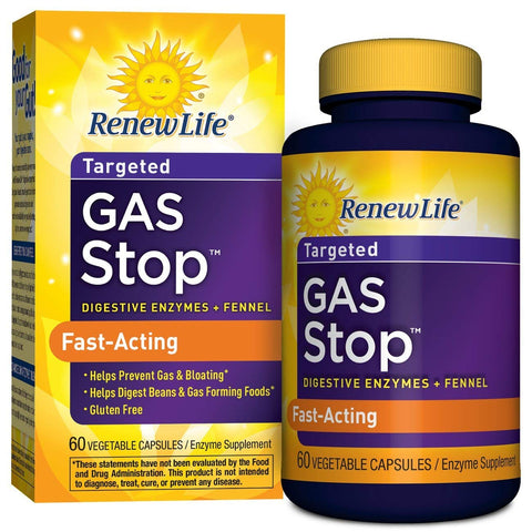 Renew Life Targeted Gas Stop Fast Acting-60 Vegetable Capsules