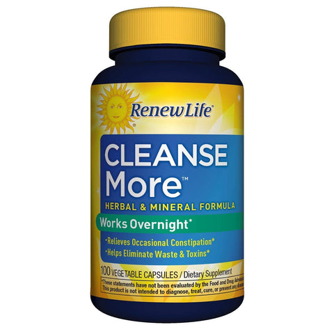 Renew Life Cleanse More Works Overnight-100 Vegetable Capsules