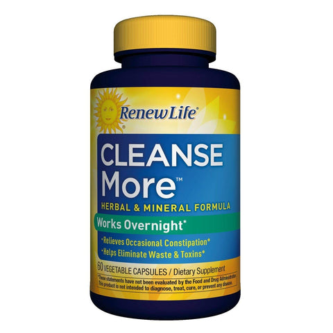 Renew Life Cleanse More Works Overnight-60 Vegetable Capsules