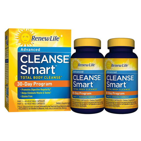 Renew Life Cleanse Smart 14 Day Program-120 Vegetable Capsules
