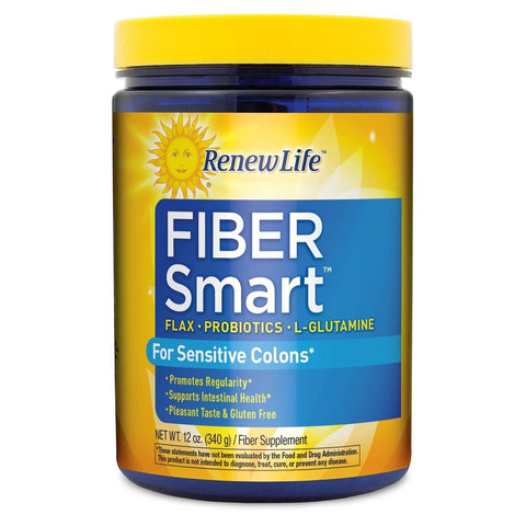 Renew Life Fiber Smart For Sensitive Colons 45 Day Supply-12 Oz