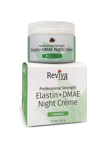 Reviva Labs Elastin & DMAE Night Cream For Dry Skin-1.5 Oz