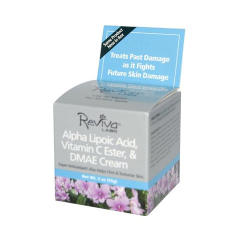 Reviva Labs Alpha Lipoic Acid, Vitamin C, Ester & DMAE Cream-2 Oz