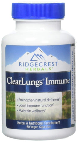 Ridgecrest Herbals Clear Lungs Immune-60 Vegan Capsules
