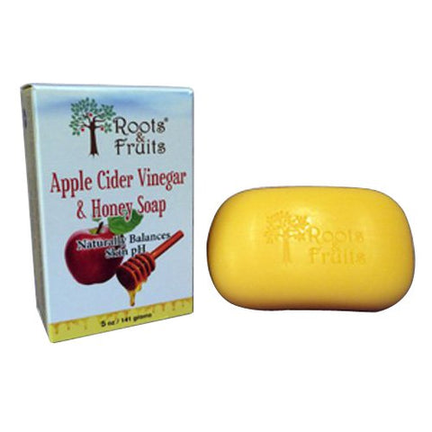 Roots & Fruits Apple Cider Vinegar & Honey Soap-5 Oz