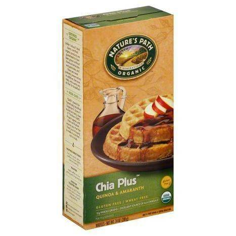 Natures Path Organic Waffles, Chia Plus - 7.4 Ounces