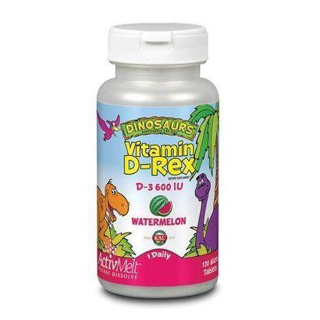 Kal Vitamin D-Rex Lozanges, Watermelon - 120 Count
