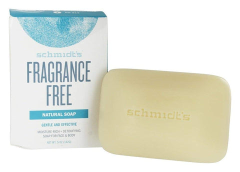 Schmidt's Fragrance Free Natural Soap Gentle And Effective-0.5 Oz