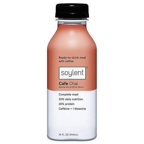 Soylent Meal Replacement Drink, Cafe Chai - 14 Fluid Ounces
