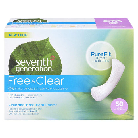 Seventh Generation Pantiliners Chlorine Free-50 Liners