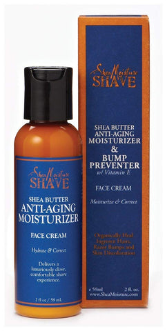 Shea Moisture Shave Shea Butter Anti-Aging Moisturizer & Bump Preventer With Vitamin E Face Cream-2 Oz
