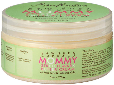 Shea Moisture Raw Shea Cupuacu Mommy Stretch Mark Butter Cream-6 Oz