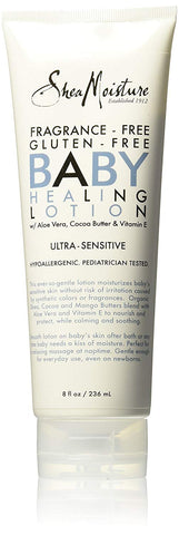 Shea Moisture Baby Healing Lotion Ultra Sensitive Fragrance Free-8 Oz