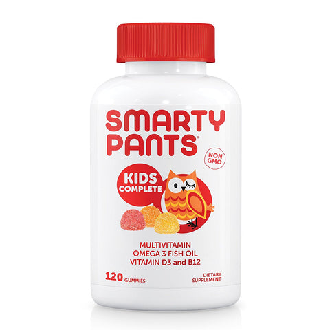 Smarty Pants Kids Complete Multi Plus Omega 3 & Vitamin D-120 Gummies