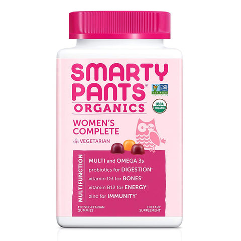 Smarty Pants Organics Women's Complete Multifunction Gummies-120 Vegetarian Gummies