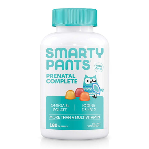 Smarty Pants Prenatal Multi Plus Omega 3 & Vitamin D-180 Delicious Gummies
