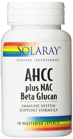 Solaray AHCC Plus Nac Beta Glucan-30 Vegetarian Capsules