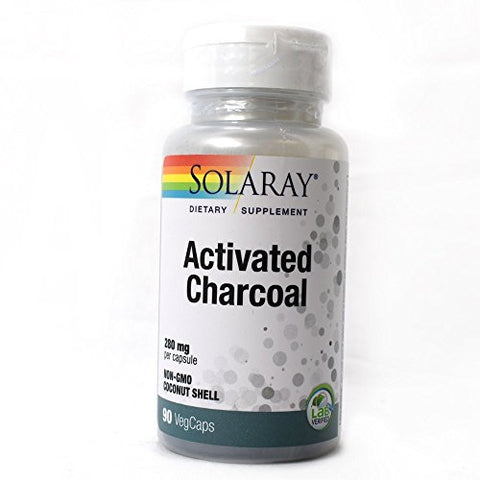 Solaray Activated Charcoal 280 Mg-90 Capsules