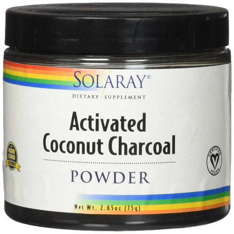 Solaray Activated Coconut Charcoal Powder-5.3 Oz