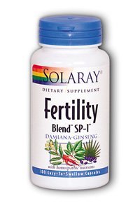 Solaray Fertility Blend SP-1 Damiana-Eleuthero-100 Vegetarian Capsules