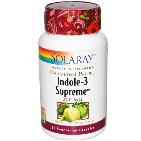 Solaray Indole-3 Supreme 200 Mg-30 Vegetarian Capsules