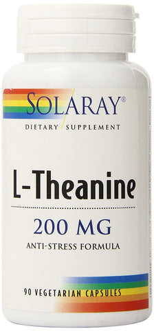 Solaray L-Theanine 200 Mg With Green Tea-90 Veg Caps