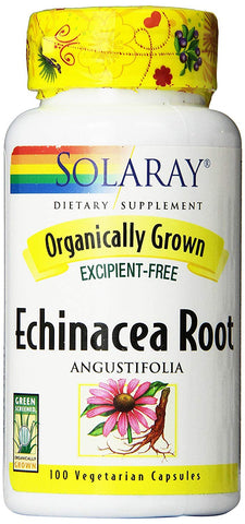 Solaray Organically Grown Echinacea 450 Mg-100 Veg Caps