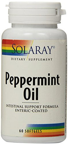 Solaray Peppermint Oil Enteric Coated-60 Softgels