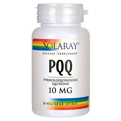 Solaray PQQ Pyrroloquinoline Quinone 10 Mg-30 Vegetarian Capsules