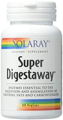 Solaray Super Digest Away Dietary Supplement-60 Capsules