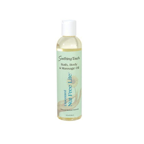 Soothing Touch Nut Free Lite Bath, Body & Massage Oil Unscented-8 Oz