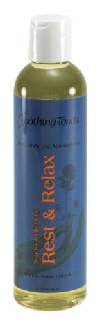 Soothing Touch Stress Relieving Bath, Body & Massage Oil-8 Oz