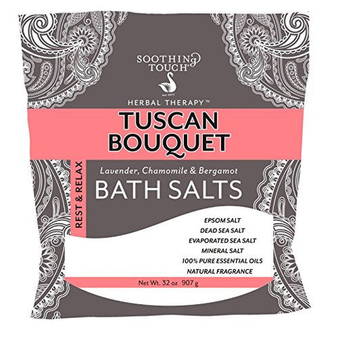 Soothing Touch Herbal Therapy Tuscan Bouquet Rest & Relax Bath Salts-32 Oz