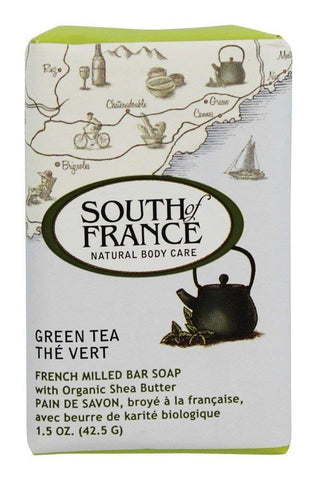South Of France Green Tea French Milled Bar Soap-1.5 Oz