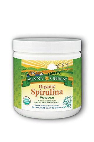 Sunny Green Organic Spirulina Powder-6.35 Oz