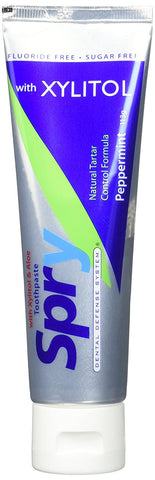 Spry Xylitol & Aloe Toothpaste Peppermint-5 Oz