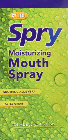 Spry Xylitol Moisturizing Mouth Spray Light Mint-4.5 Oz