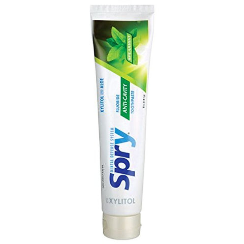 Spry Natural Xylitol & Aloe Toothpaste Spearmint-4 Oz
