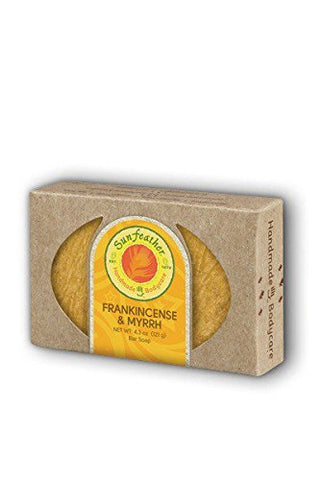 Sun Feather Handmade Frankincense & Myrrh Bar Soap-4.3 Oz