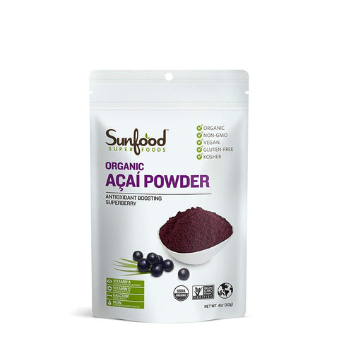 Sunfood Superfoods Organic Acai Powder-4 Oz