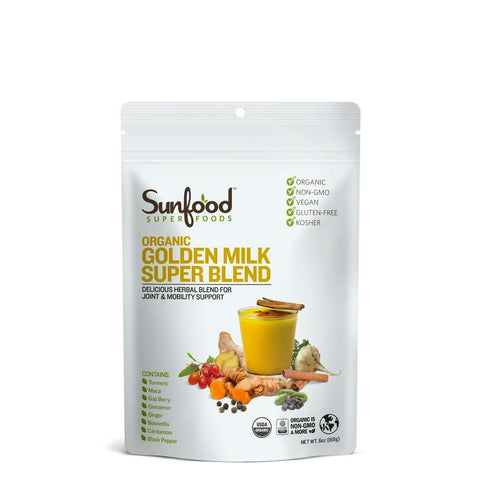 Sunfood Superfoods Organic Golden Milk Super Blend-6 Oz