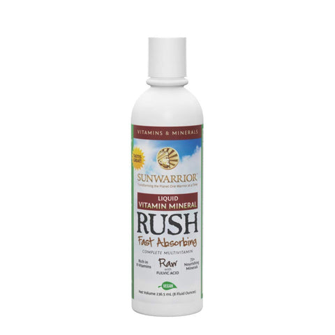 Sun Warrior Liquid Vitamin Mineral Rush Fast Absorbing-8 Oz