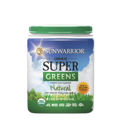 Sun Warrior Ormus Super Greens Natural Flavor-8 Oz