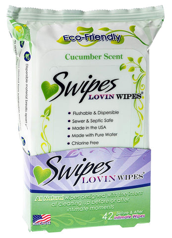 Swipes Lovin Wipes Cucumber Scent-42 Intimate Wipes