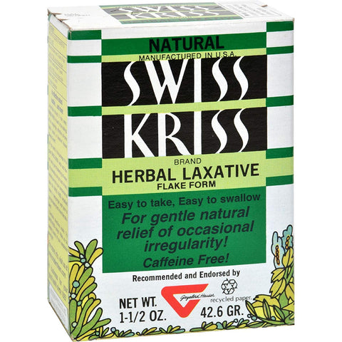 Natural Swiss Kriss Herbal Laxative Flake Form-1-1/2 Oz