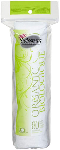 Swisspers Organic Biologique-80 Coton Rounds