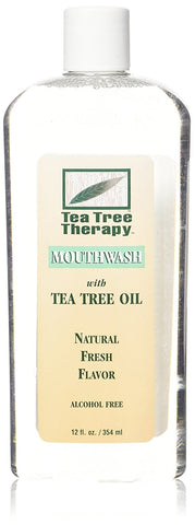 Tea Tree Therapy Mouthwash With Tea Tree Oil Natural Fresh Flavor-12 Oz
