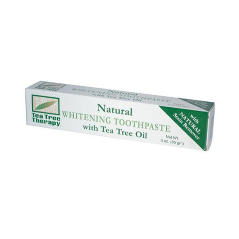 Tea Tree Therapy Natural Whitening Toothpaste With Tea Tree Oil-3 Oz